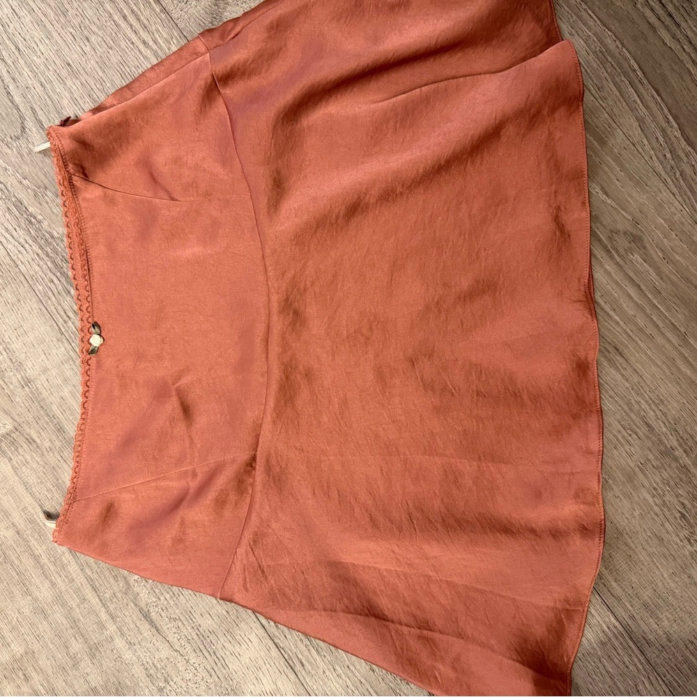 Wilfred - mini rose satin skirt